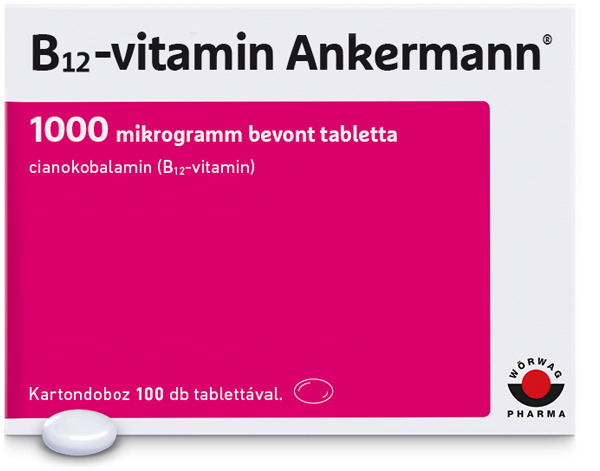 B12-vitamin Ankermann® dobozkép kimerültség fáradtság hiány 